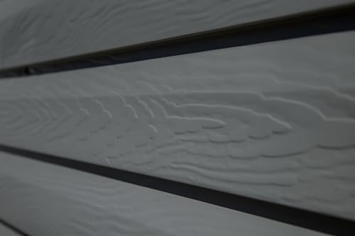 Arrow Yardsaver 4' x 10' Galvanized Steel Outdoor Storage Shed with Sloped Roof and Double-Door Entry, UV-Resistant Steel Floorless Compact Storage Shed, Charcoal Arrow