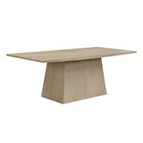 Christopher Knight Home Coadz 82 inch Wooden Dining Table, Modern Rectangular Kitchen Dinner Table for 6-8 People, Pedestal Wooden Dining Furniture for Kitchen Office Conference Room, Light Natural Christopher Knight Home