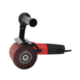 Burnishing Polishing Machine, ZFE Sander Polisher Kit, 1100W 380-1700r/min Handheld Electric Stainless Steel Polisher, 6 Speed Adjustable Wire Drawing Machine, for Wood Metal Stainless Steel ZFE