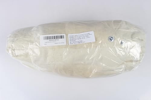 MOSFiATA Backyard Hammock with Tassels Max 500lbs Canvas Fabric Bohemian Style with Thickened Rope and Carry Bag for Outdoor, Garden, Patio, Wedding Decor (White) MOSFiATA