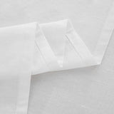 DAUAOTO King Size Linen Blend Sheets Set, 55% Linen 45% Cotton Bedding Sets, Bedlinen Up to 16" Deep, White DAUAOTO