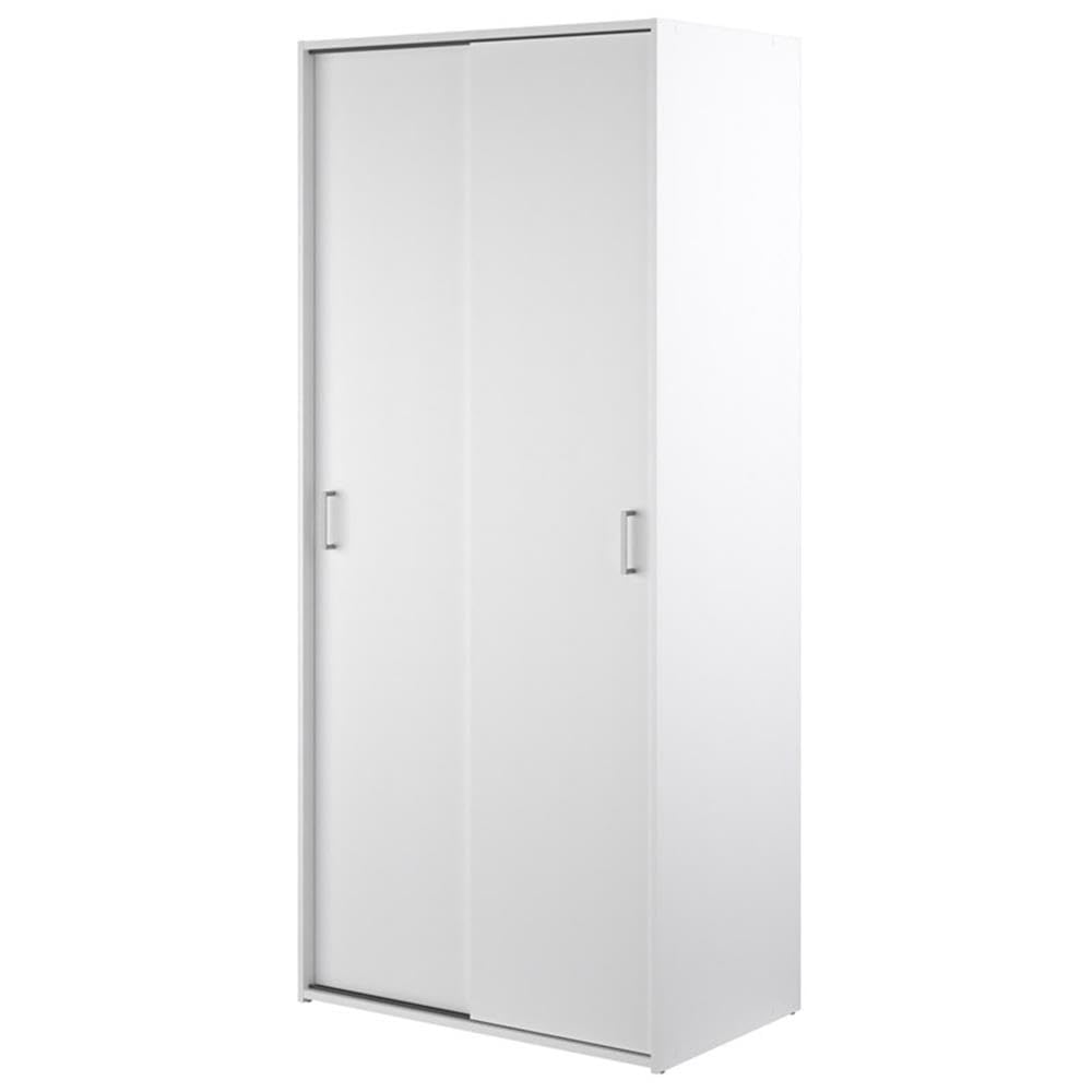 Tvilum 2 Sliding Doors, White Wardrobe Tvilum