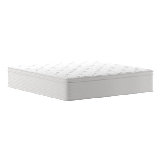 Flash Furniture Vista Hospitality Grade Commercial Mattress in a Box 14 Inch, Premium Memory Foam Hybrid Pocket Spring Mattress, Reinforced Edge Support, Full, White