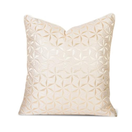 1pc polyester luxury contemporary pillow cover, abstract texture geometric lines, white stars snowflakes and single-sided high-precision jacquard, hidden zipper, room decoration 20 x 20 inches Hvatixos