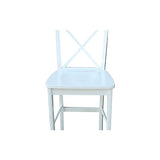 International Concepts X Back Stool Barstool IC International Concepts