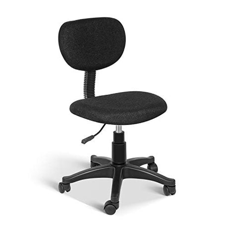 YSSOA Office Ergonomic Mesh Computer Chair with Wheels & Arms, Black, Lumbar Support YSSOA
