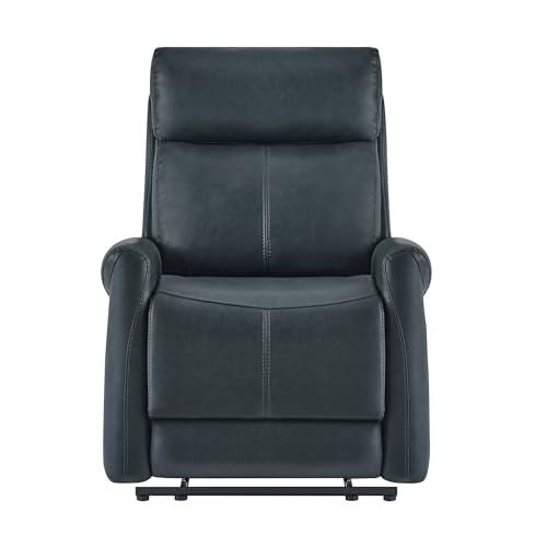 KISLOT Leather Recliner Chair for Adults Wall Hugger RV Recliner with USB Charging Ports Electric Power Reclining Sofa for Living Room Home Theater Seating Bedroom