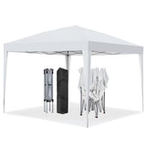 GDY 10'x10' Pop Up Canopy Tent, Outdoor Canopy Tent, Commercial Instant Gazebos, Portable Shelter Canopies, for Patio/Outdoor/Wedding Parties and Events, (White) GDY