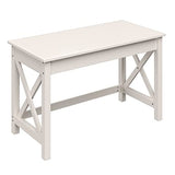 Lavish Home Writing Desk - Work Desk with X-Pattern Legs - for Office, Bedroom, Computer, or Craft Table - Home Office Desks (White) Lavish Home