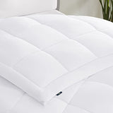 Serta ComfortSure Down Alternative Comforter, Soft Box Stitched Duvet Insert, Quilted Full Comforter with 4 Corner Tabs, All Season Bedding, White Serta