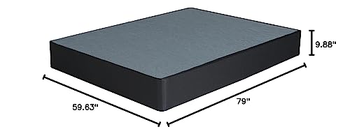 Signature Design by Ashley 10" Mattress Box Spring with Metal Foundation, Queen, Black Signature Design by Ashley