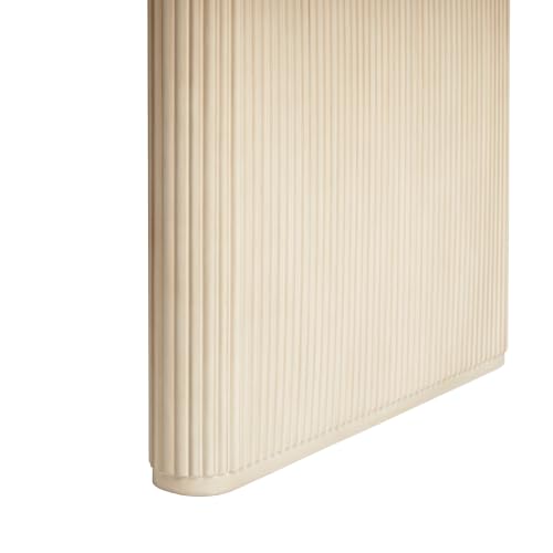 Walker Edison Modern Vertical Reeded Plinth-Base Dining Table, 68 Inch, Birch Walker Edison