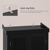 FIONESO 72” Pantry Cabinet, Tall Storage Cabinet with 6 Hanging Shelves & 1 Large Drawer, Kitchen Pantry Cabinet with Adjustable Shelf, for Dinging Room, Living Room, Black FIONESO