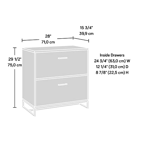 Sauder Tremont Row Lateral File, L: 15.71" x W: 27.95" x H: 29.53", Sindoori Mango Finish - WoodArtSupply