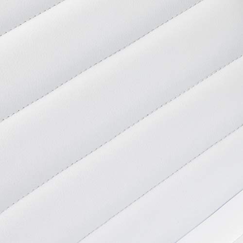 Furmax Vanity Office Desk Chair with Wheels, Armless Small Cute Leather Makeup Computer Task Chair Adjustable Height 360° Swivel (White) Furmax