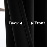 IGEMAEVE 100% Blackout Curtains for Bedroom Living Room, Sliding Door Curtains 84 Inch Length, Extra Wide Privacy Room Divider Grommet Thermal Insulated Drape for Patio Door Window(W100 x L84,1 Panel) IGEMAEVE