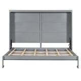 Harper & Bright Designs Queen Size Murphy Bed Cabinet Wall Bed Chest, Solid Wood Queen Platform Bed Frame, Space-Saving for Multipurpose Guest Room Bedroom or Home Office, Gray Harper & Bright Designs