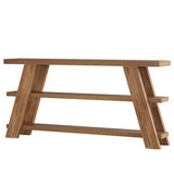 Tribesigns 70.9" Extra Long Console Table with Storage, 3-Tier Narrow Wooden Sofa Table Behind The Couch, Farmhouse Entry Foyer Table for Entryway, Living Room, Hallway, Brown Tribesigns