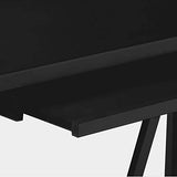 SIMPLIHOME Dylan SOLID WOOD Modern Industrial 60 inch Wide Home Office Desk, Writing Table, Workstation, Study Table Furniture in Black SIMPLIHOME