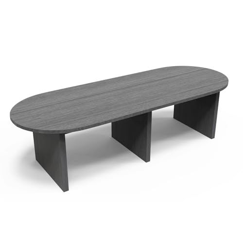 Kai by i5 Commercial 48" x 144" Racetrack Style Conference Table CT144 Samoa Gray Generic