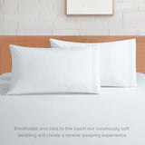 Elegant Comfort Luxury 1500 Premium Hotel Quality Microfiber 4-Piece Sheet Set - Soft, All Around Elastic 18-24 Inches Deep Fitted Sheet - Extra Deep Pocket Sheets, King, White Elegant Comfort