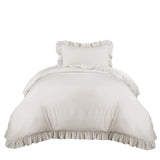 Lush Decor - Comforter Set, Soft Ruffled Bedding with Matching Sham, Cozy Essentials, Elegant Bedroom Decor (Reyna White, Twin XL) Lush Decor