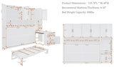 Merax 90.4"H Twin Size Murphy Bed Cabinet With Built-in Desk, Storage Closet, Drawers & Shelves, Wood Foldable Hidden Wall Platform Bedframe For Home, Bedroom, Small Room, Apartment, Reversible, White Merax