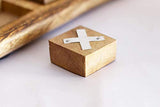 Tic Tac Toe Wooden Board Game, Table Toy Player Room Decor Tables Family XOXO Decorative Pieces Adult Rustic Kids Play Travel Backyard Discovery Night Level Drinking Romantic Decorations. EARTHLY HOME