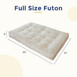 MAXYOYO 8" Futon Mattress, Full Size Extra Thick Futons Sofa Couch Bed for Adults, Velvet Floor Mattress Shredded Foam Filling (Frame Not Included) MAXYOYO