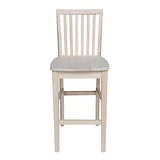 International Concepts 29-Inch Mission Stool, Unfinished IC International Concepts