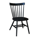 International Concepts Copenhagen Chair with Plain Legs, Black IC International Concepts