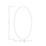 SKUTCHI DESIGNS INC. 6 Person Oval Conference Table with Data and Electric | Harmony Series | 4'X7' Table | Light Gray SKUTCHI DESIGNS INC.