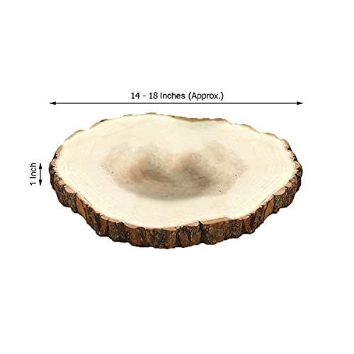 BalsaCircle 14-18-Inch Wide Natural Round Poplar Wooden Slices Party Tabletop Centerpieces - Wedding Party Crafts Home Decorations - WoodArtSupply