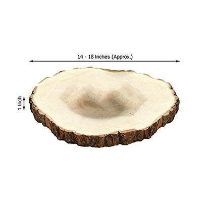 BalsaCircle 14-18-Inch Wide Natural Round Poplar Wooden Slices Party Tabletop Centerpieces - Wedding Party Crafts Home Decorations - WoodArtSupply