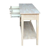 IC International Concepts Spencer Server Extended Length Console Table, Versatile Design for Dining Room, Hallway, or Entryway - Unfinished IC INTERNATIONAL CONCEPTS