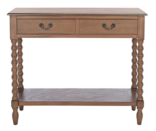 Safavieh Home Collection Athena Brown 2-Drawer Console Table SAFAVIEH