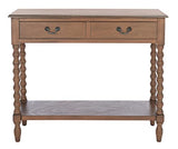 Safavieh Home Collection Athena Brown 2-Drawer Console Table SAFAVIEH