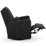 GAP babyGap Cloud Recliner with LiveSmart Evolve - Sustainable Performance Fabric, Jet Black Delta Children