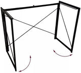 Computer Desk, Folding Desk, Small Foldable Desk 35.4" for Small Spaces, Space Saving Computer Table Writing Workstation for Home Office, Easy Assembly (Black) Generic