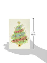 Papyrus Christmas Cards Boxed with Envelopes, Peace and Happiness, Christmas Tree (12-Count) Papyrus