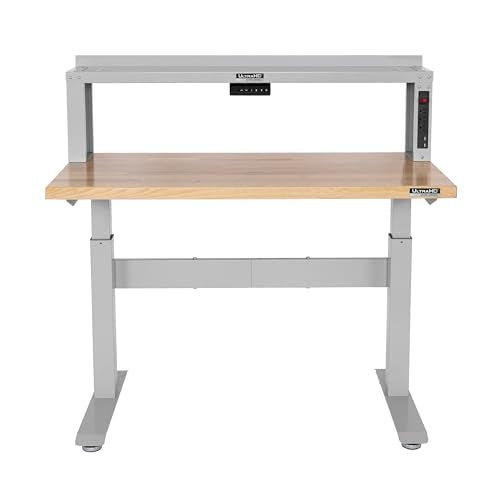 Seville Classics UltraHD Heavy Duty Commercial Electric Workbench for Garage, Warehouse, Workshop, 48" W x 24" D x 28" to 42" H Seville Classics