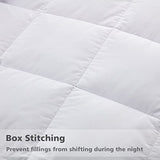 APSMILE Lightweight Down Feather Fibers Blanket, Summer Cooling Down Feather Fibers Comforter Twin Size, Ultra-Soft Breathable Thin Bed Quilt Duvet with Satin Trim(Twin, Cream White) APSMILE