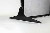 Versare Workstation Partition | Portable Wall Divider | Modern Office Cubicle | Free Standing Privacy Screen | Flexible Work Space | 66" x 70" Charcoal Gray Fabric Panels VERSARE