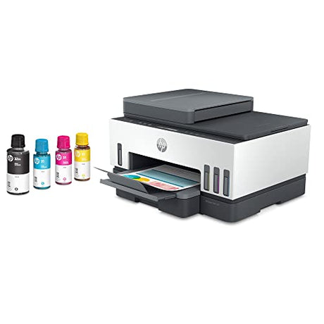 HP Smart -Tank 7301 Wireless All-in-One Cartridge-free Ink Printer, up to 2 years of ink included, mobile print, scan, copy, automatic document feeder (28B70A), Gray HP