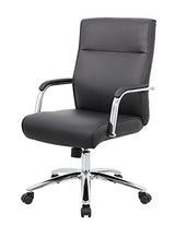 Boss Office Products (BOSXK Modern Executive Conference Chair, Black, B696C-BK Boss Office Products