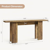 Tribesigns 70.87" Extra Long Console Table for Entryway, Mid-Century Modern Sofa Table Behind Couch for Entry, Entrance, Hallway, Living Room, Narrow Long, Brown Tribesigns