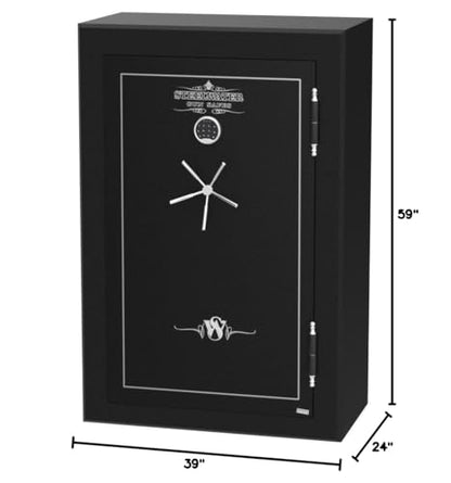 STEELWATER GUN SAFES New Improved Heavy Duty E.M.P Proof, 39 Long Gun, 2 Hour Fire Protection, Auto LED LIghts, Dehumidifier, Door Organizer, Interior Outlet, for Rifles, and more. AMHD593924-EMP