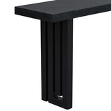 Knocbel 59" Long Entryway Console Table Wooden Entrance Hallway Foyer Sofa Couch Table, 170lbs Weight Capacity, Easy Assembly (Black 59") Knocbel