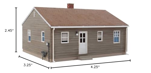 Walthers Cornerstone Postwar Prefab House 933-4152 HO Scale Model Railroad - Structure Kit