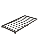 Nailsong 3 Inch Twin Bed Frames Low Profile, Twin Platform Bed Frame No Box Spring Needed, Heavy Duty Metal, Easy Assembly, Black Nailsong